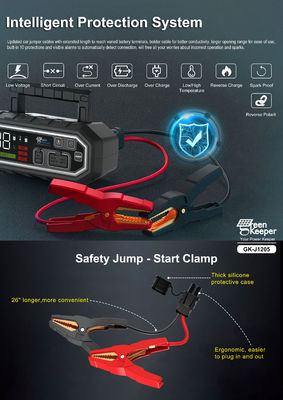 모든 자동차 4인 1 휴대용 배터리 점프 스타터 16000~24000mAh 전력 은행 총 출력 18W