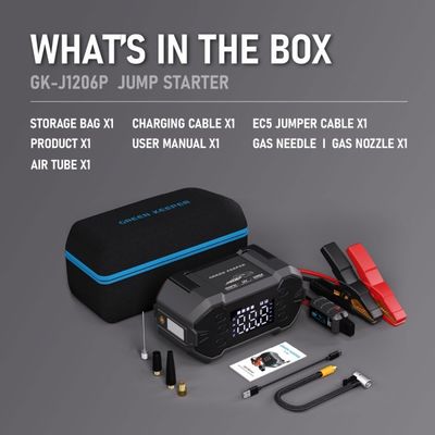 USB-A 충전 출력 12V 공기 압축기와 함께 자동차 비상 점프 스타터