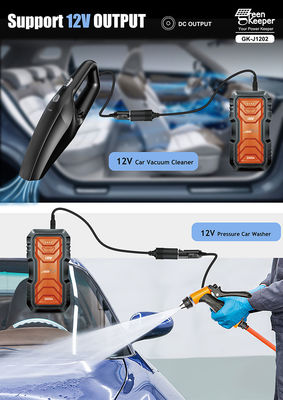 QC 18W 입력 GreenKeeper UltraSafe 슈퍼 콘덴시터 2000A 배터리 점프 스타터 LED 조명