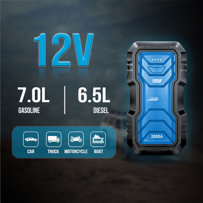울트라 세이프 12V 24V 2000A 핏 점프 스타터 전원 뱅크 고 용량 16000mAh/59.2Wh