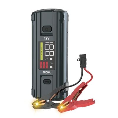 LCD 화면 기능 울트라세이프 12V 24V 3000A 배터리 부스터 팩 자동차 점프 스타터