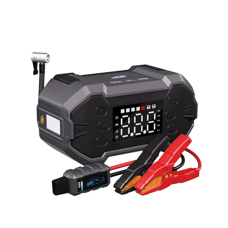 다기능 자동차 점프 스타터 공기 압축기 펌프 12v 20000mah 및 QC 18W 입력