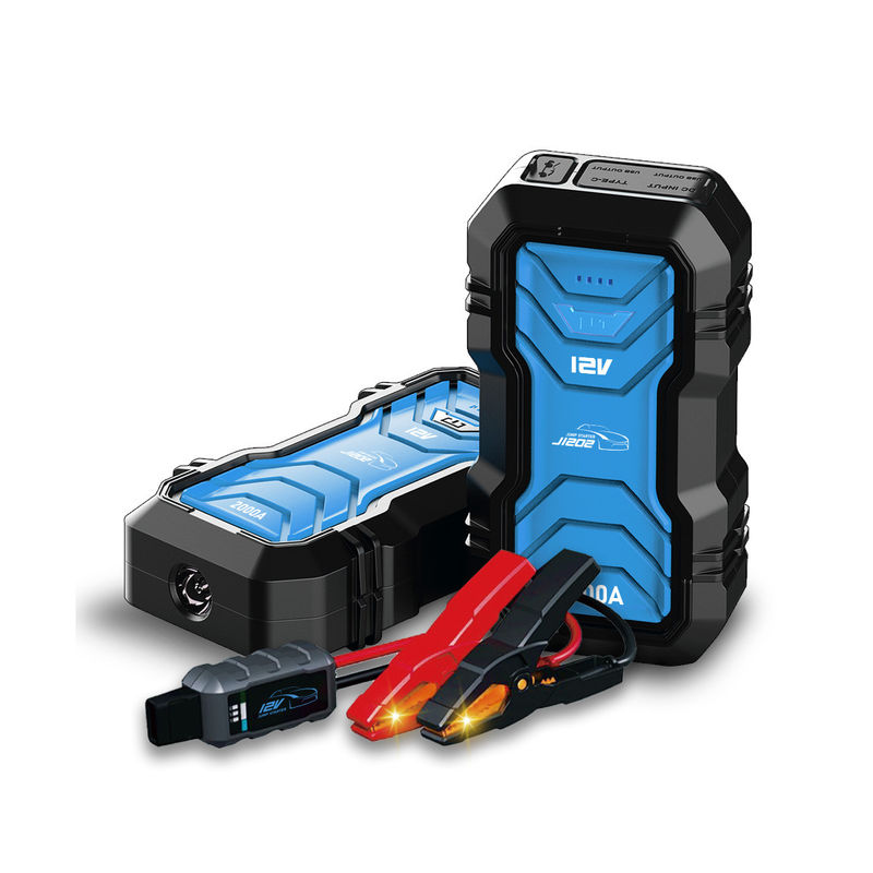 울트라 세이프 12V 24V 2000A 핏 점프 스타터 전원 뱅크 고 용량 16000mAh/59.2Wh